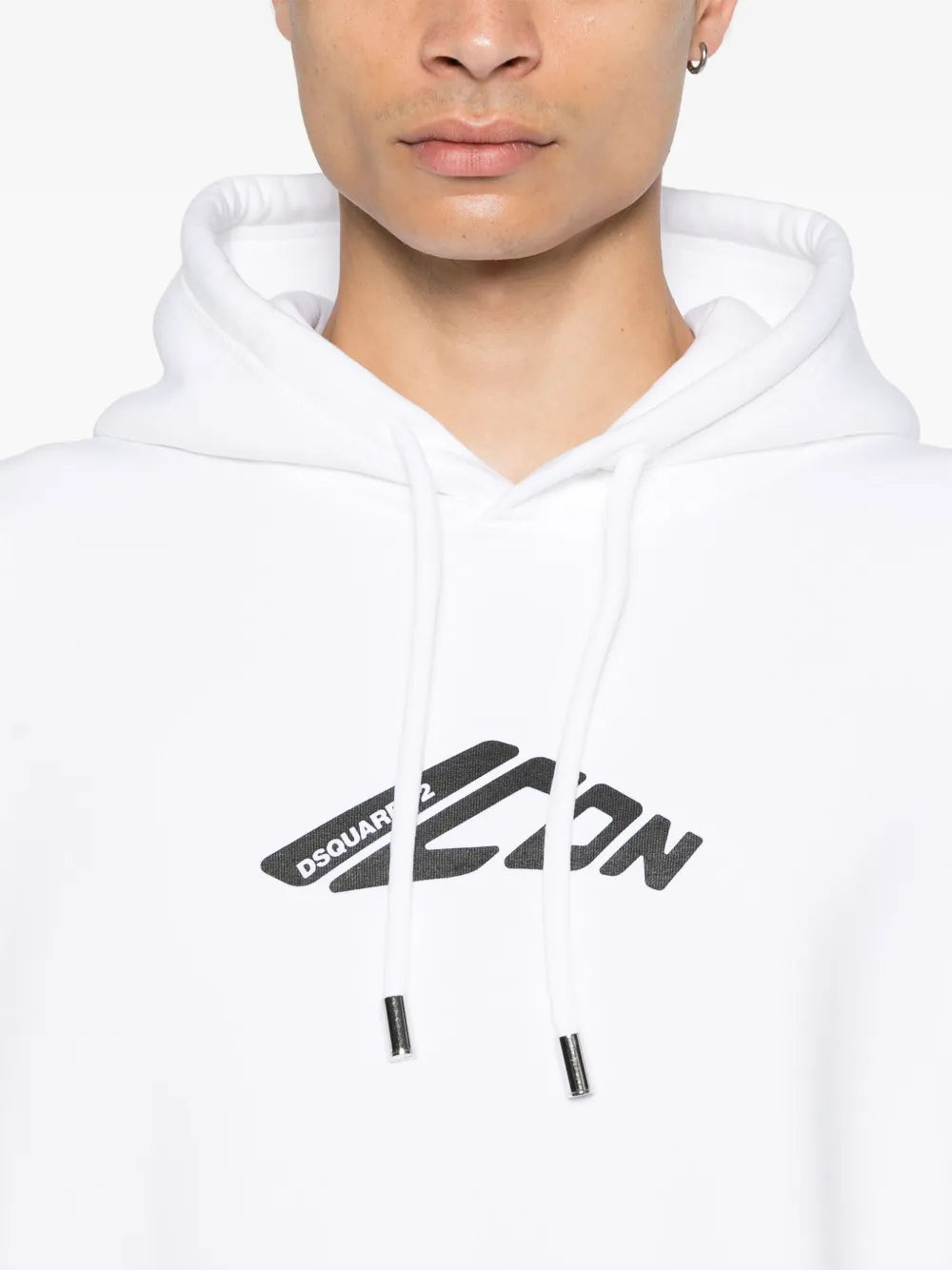 Hoodie with logo print