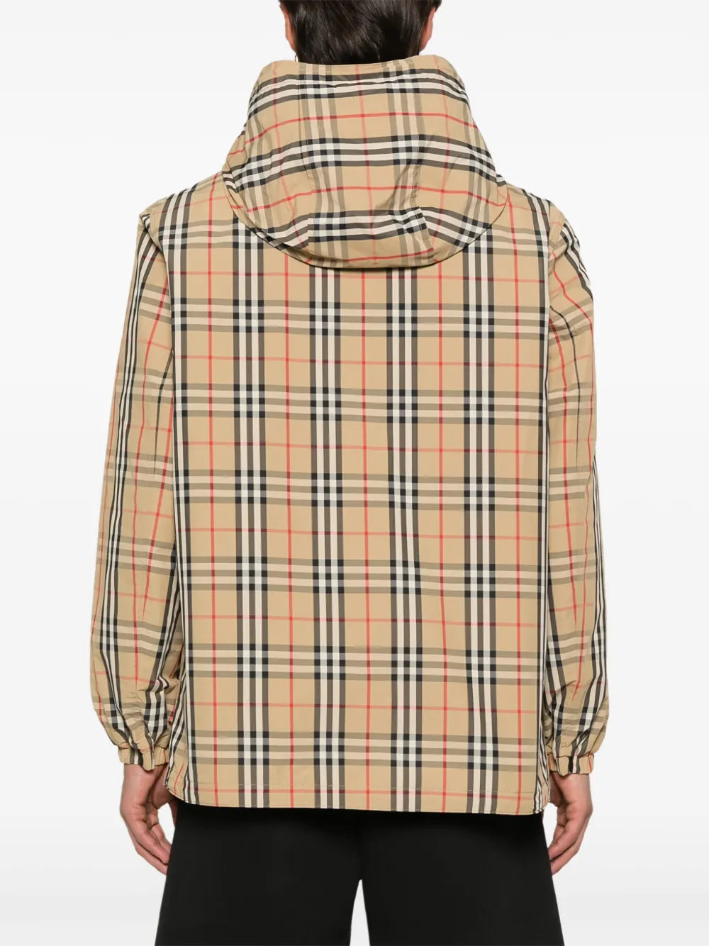 Reversible jacket with vintage check