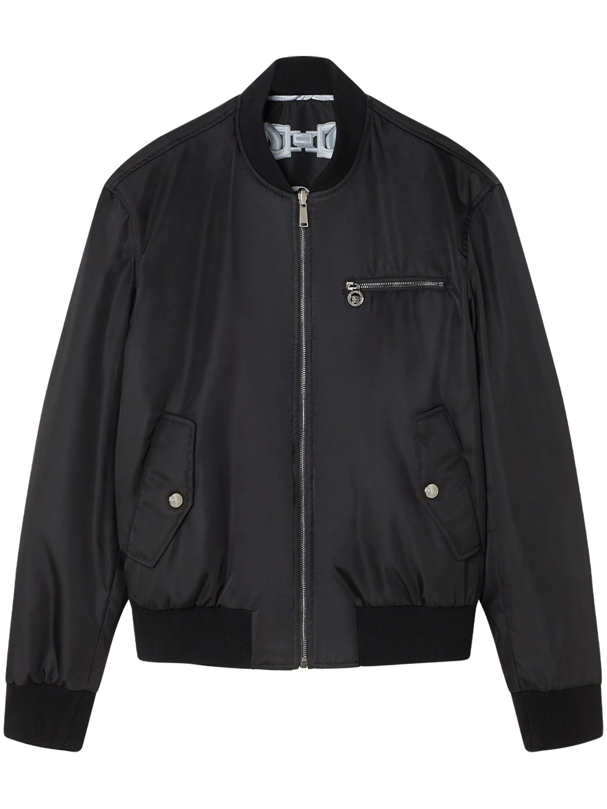 Bomber jacket s potiskem řetězů