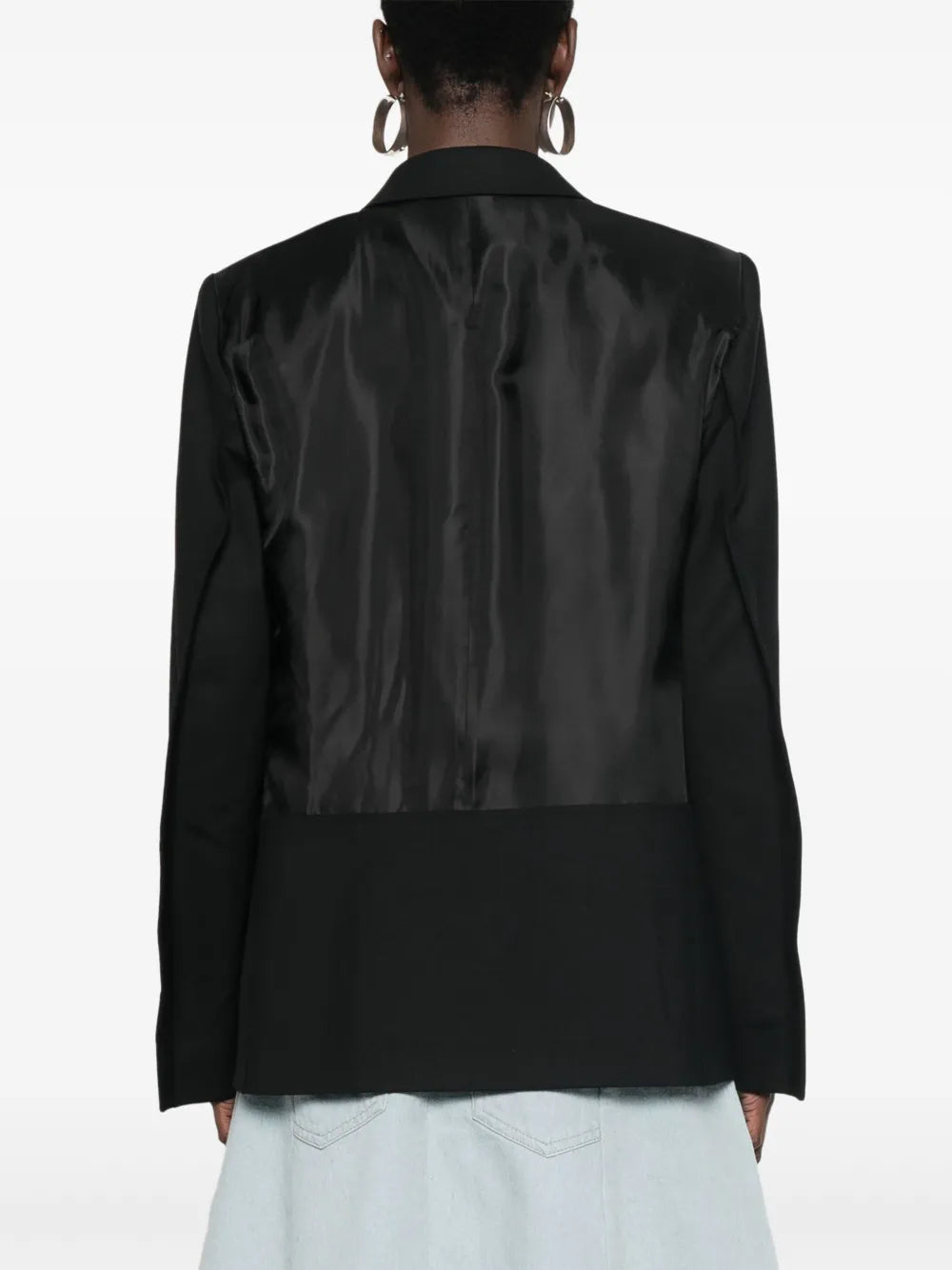 Blazer with logo detail