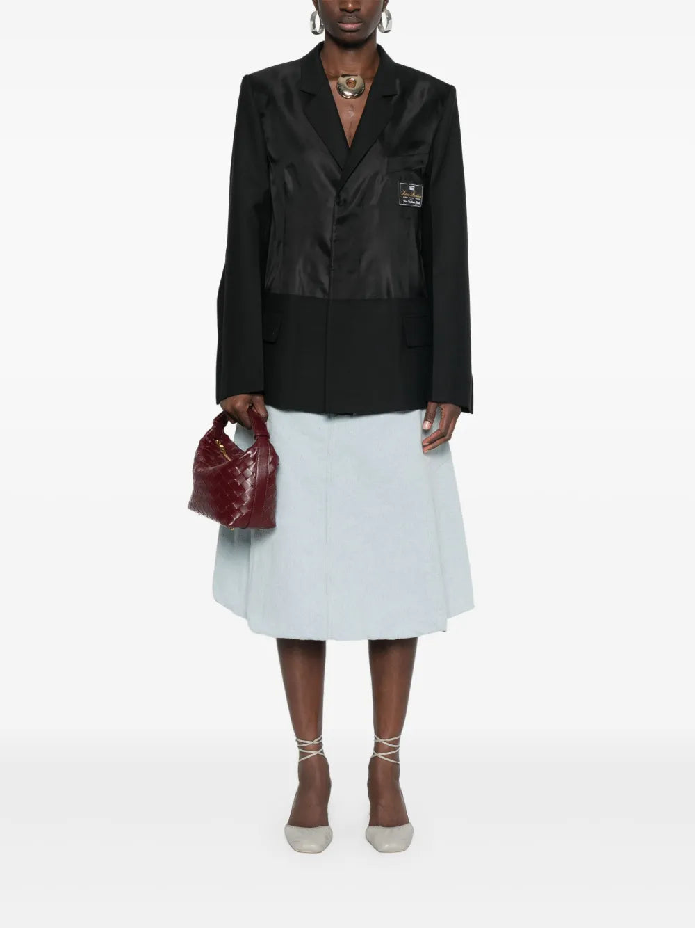 Blazer with logo detail