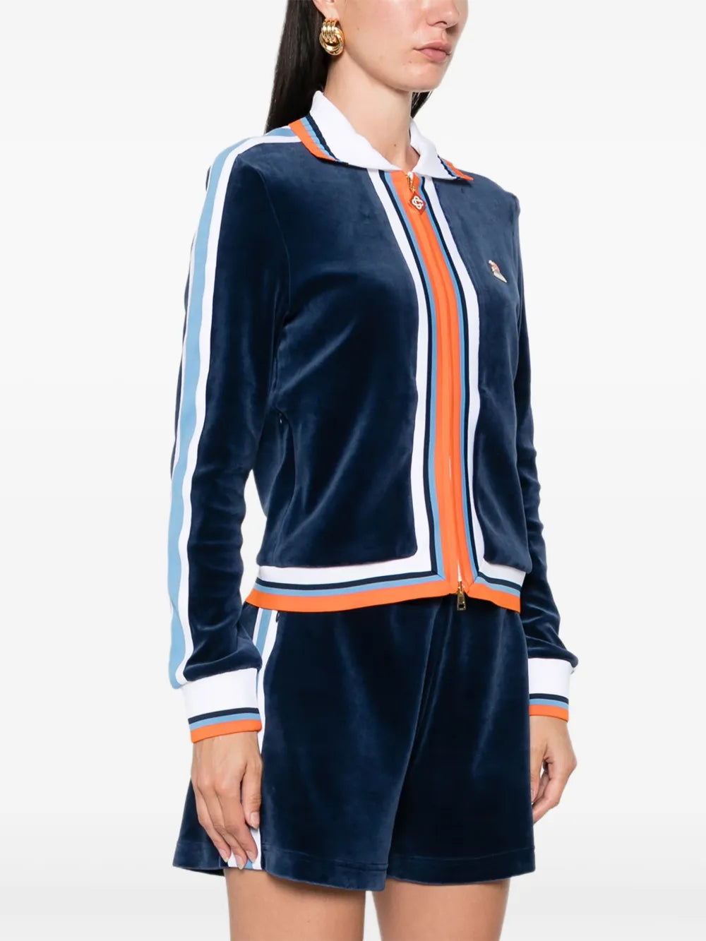 Striped Montagne velvet jacket