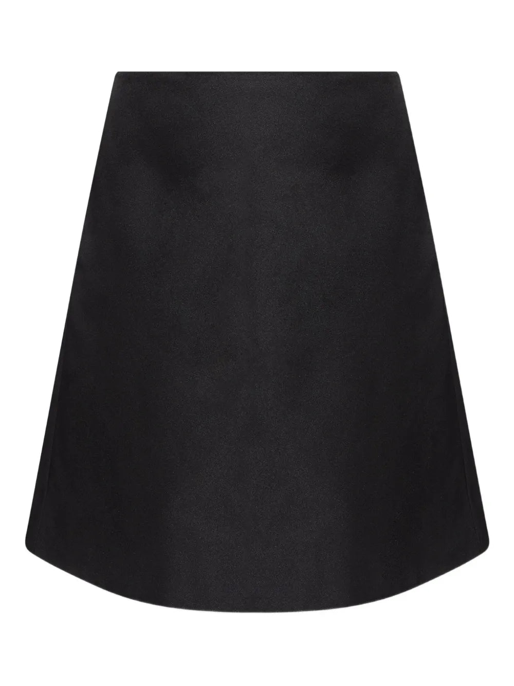 A-line satin skirt