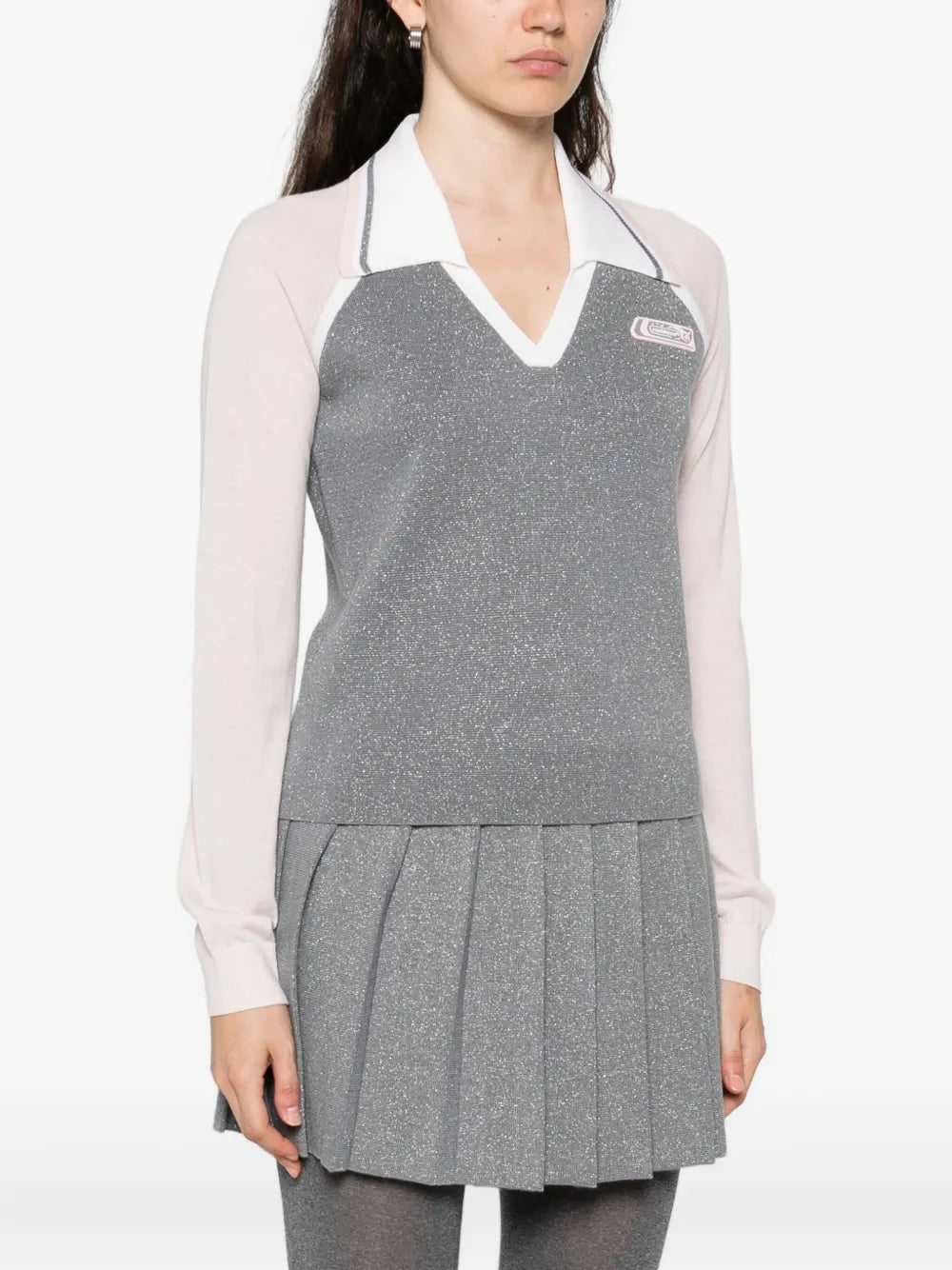Long-sleeve tennis polo shirt
