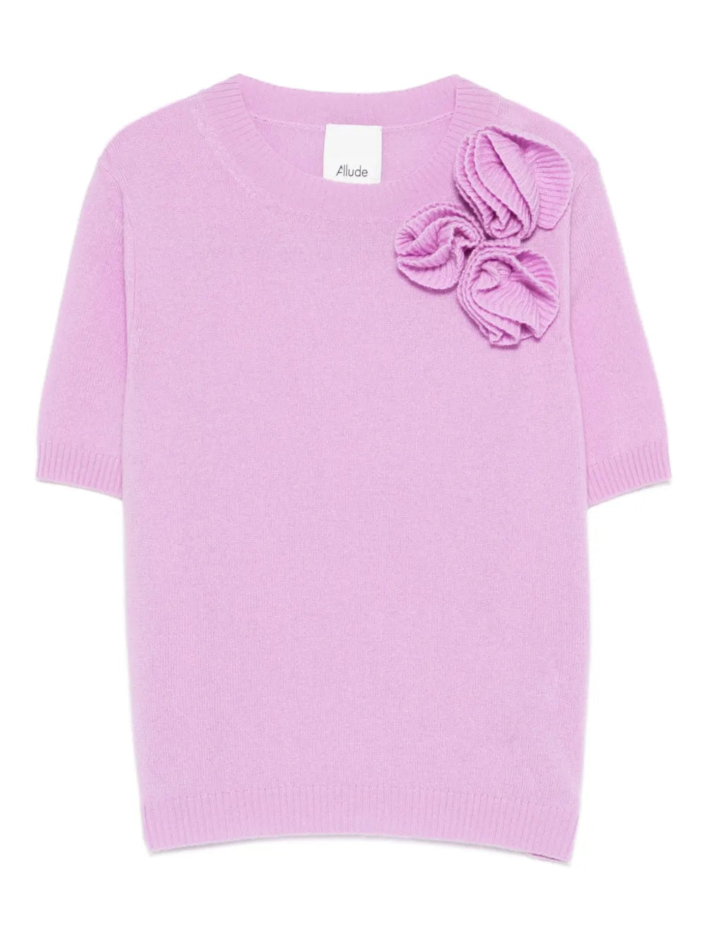 T-Shirt with Floral Applique