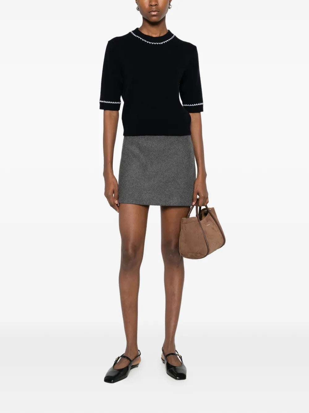 T-Shirt with Contrast Details