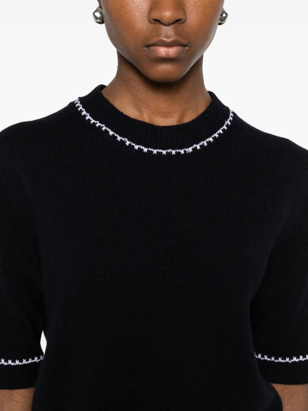T-Shirt with Contrast Details