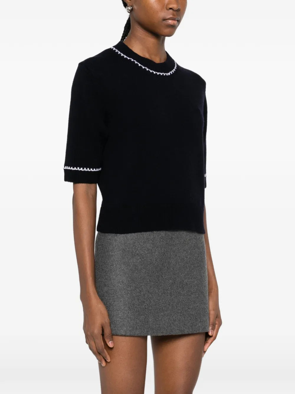 T-Shirt with Contrast Details