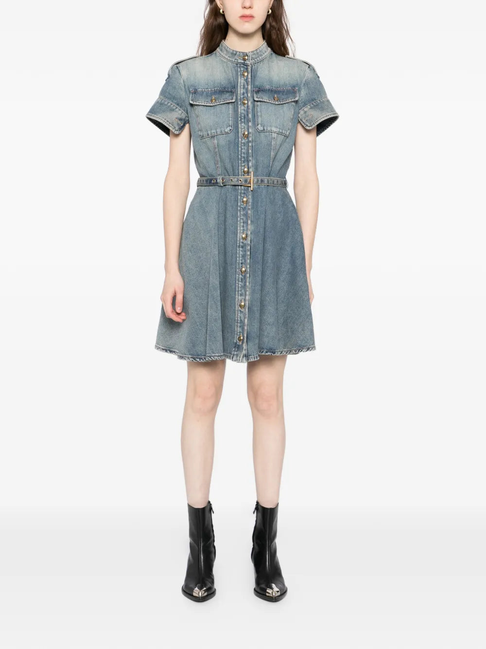 Classic denim mini dress