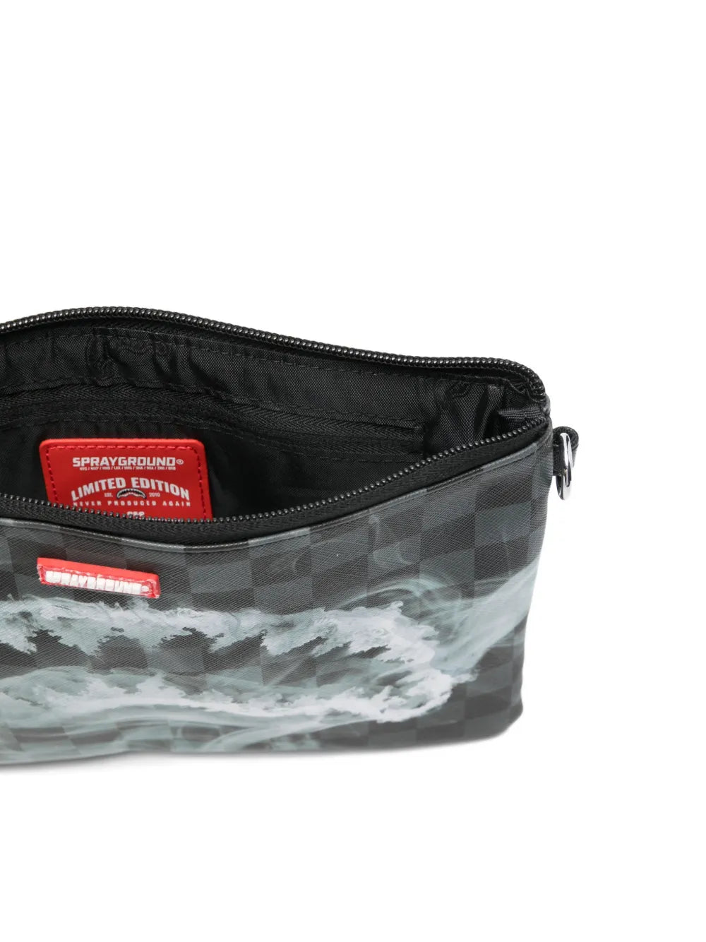 Clutch with graphic print