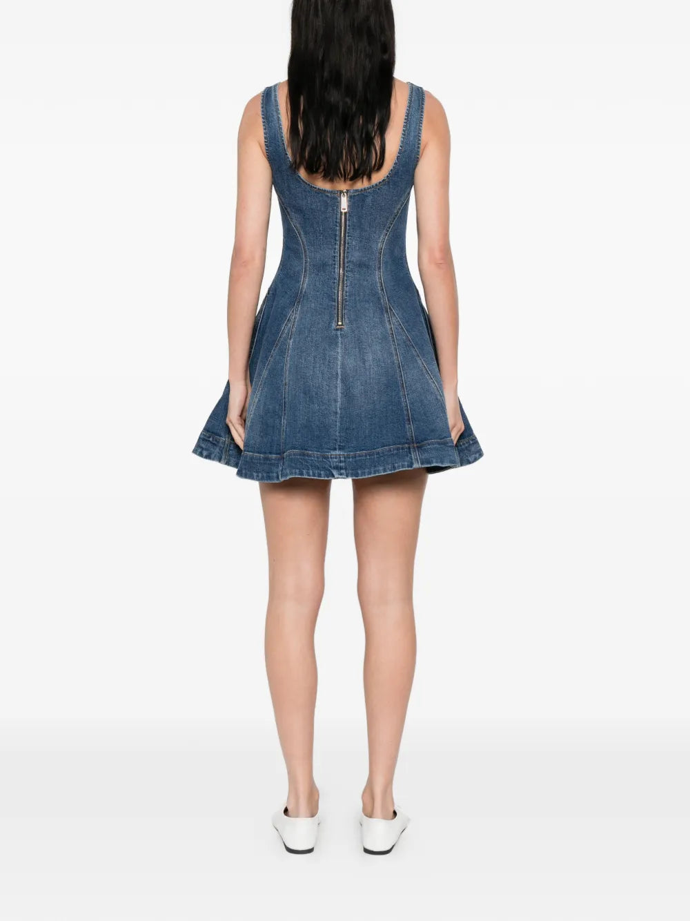 Mini dress with ruffles
