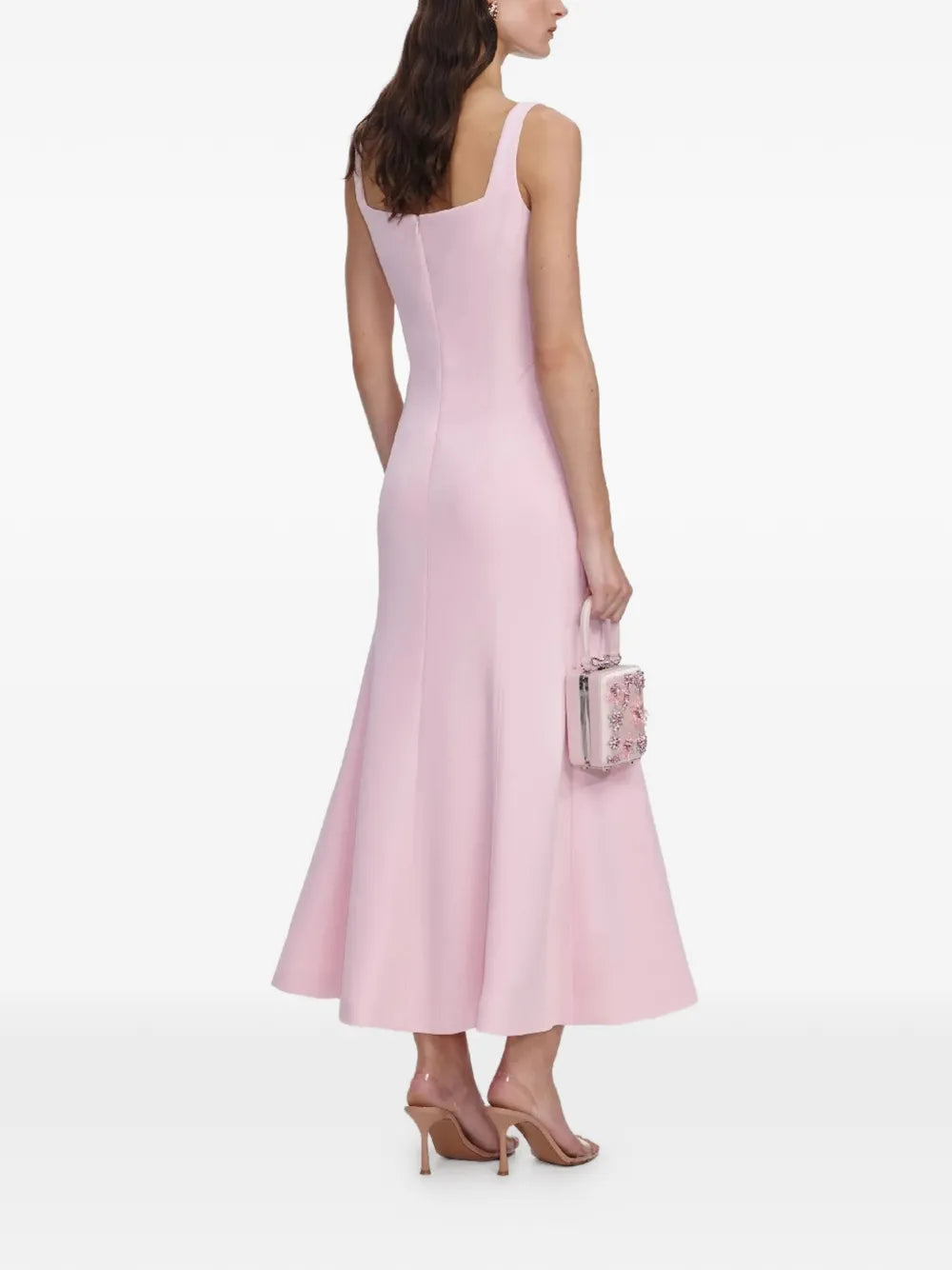 Midi Dress with Square Neckline