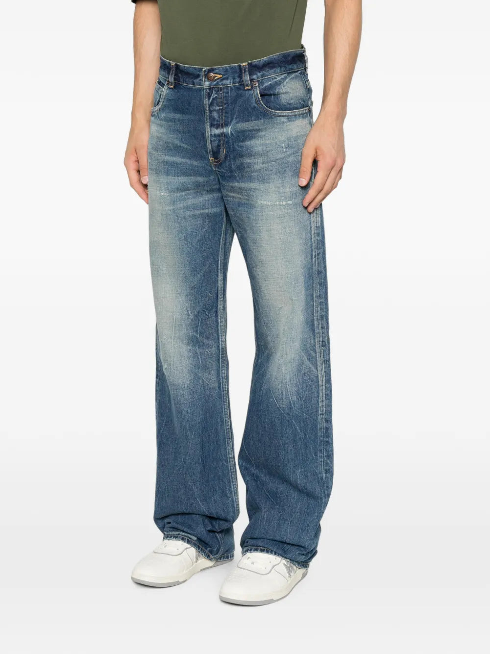 Ausgeblichene Jeans