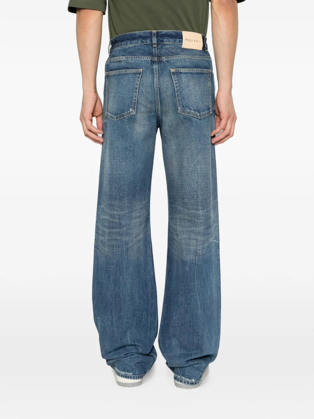 Ausgeblichene Jeans