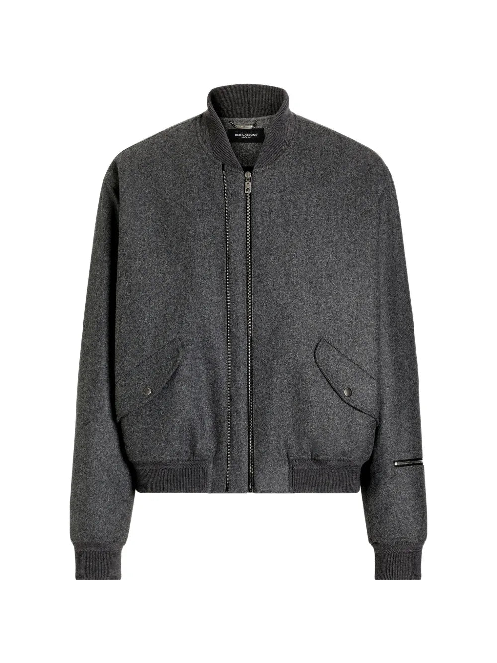 Gepolsterte Bomberjacke aus Wollflanell