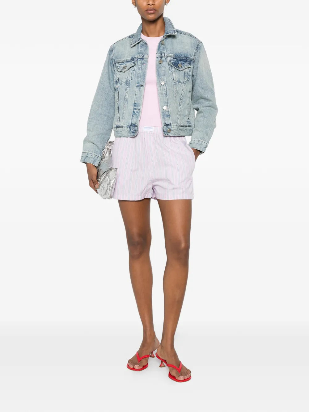TAVINA striped shorts