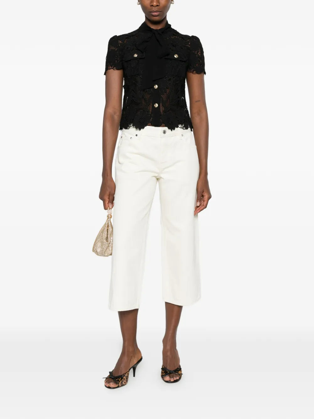 top with lace inserts
