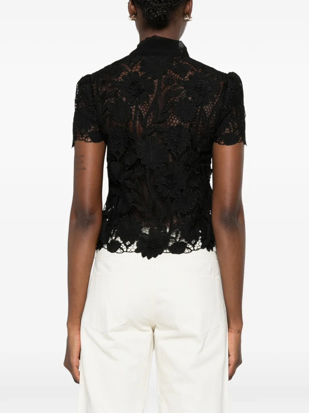 top with lace inserts
