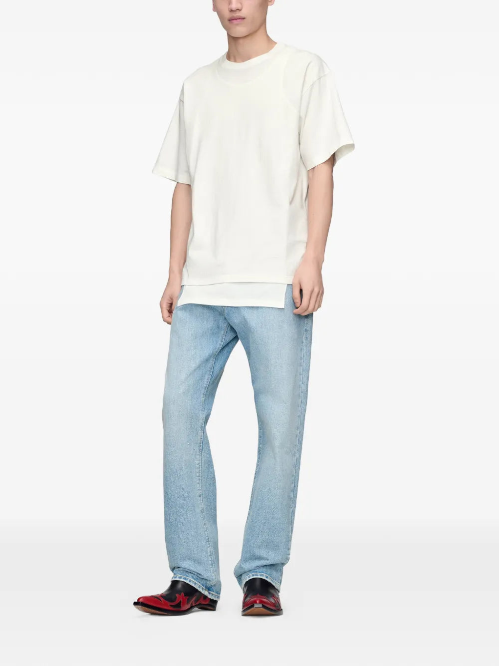 T-shirt in a layered look
