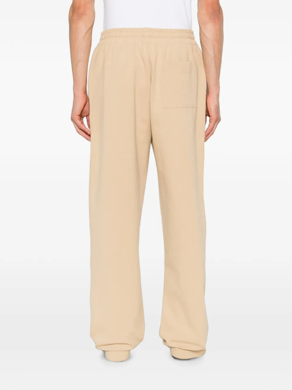 jogging pants with drawstring and embroidered logo