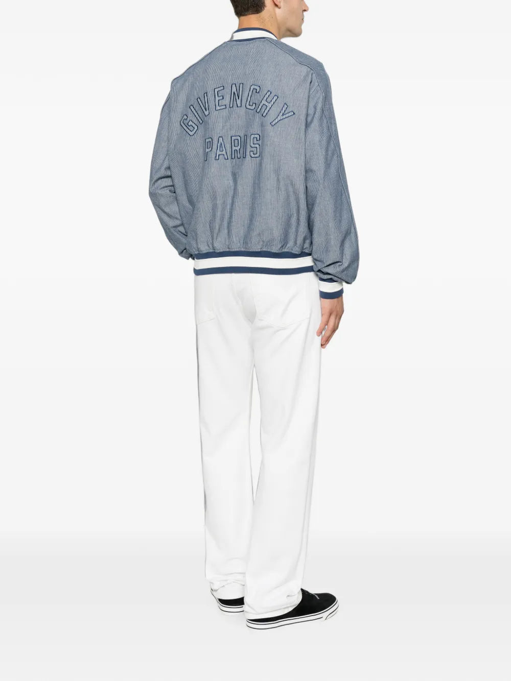 Pruhovaný bavlněný bluzon s výšivkou Givenchy