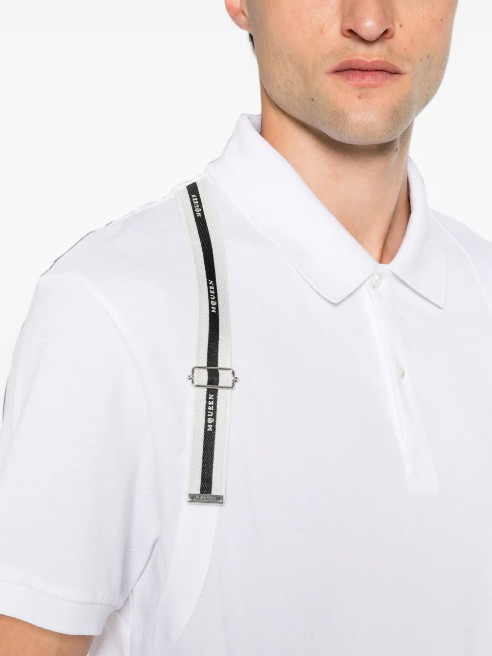 Polo tričko s detailmi na remienkoch