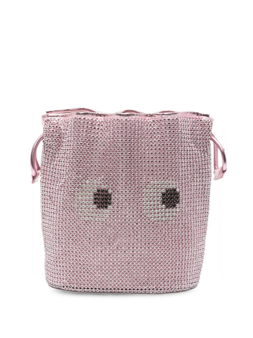 Kabelka clutch s ozdobným držadlem ve tvaru prstenu