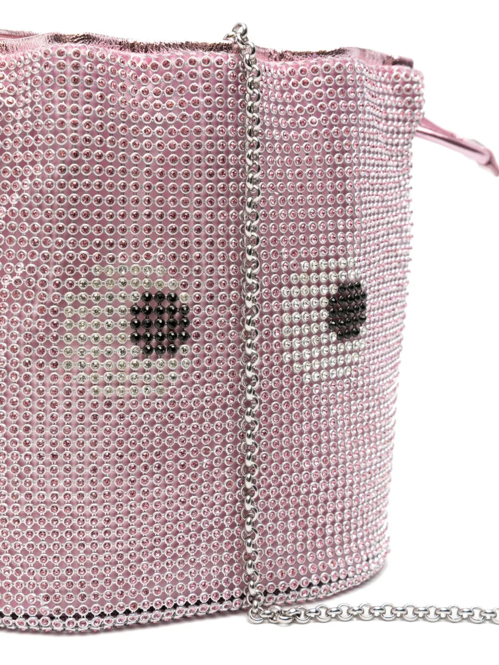 Clutch with decorated knuckle duster handle