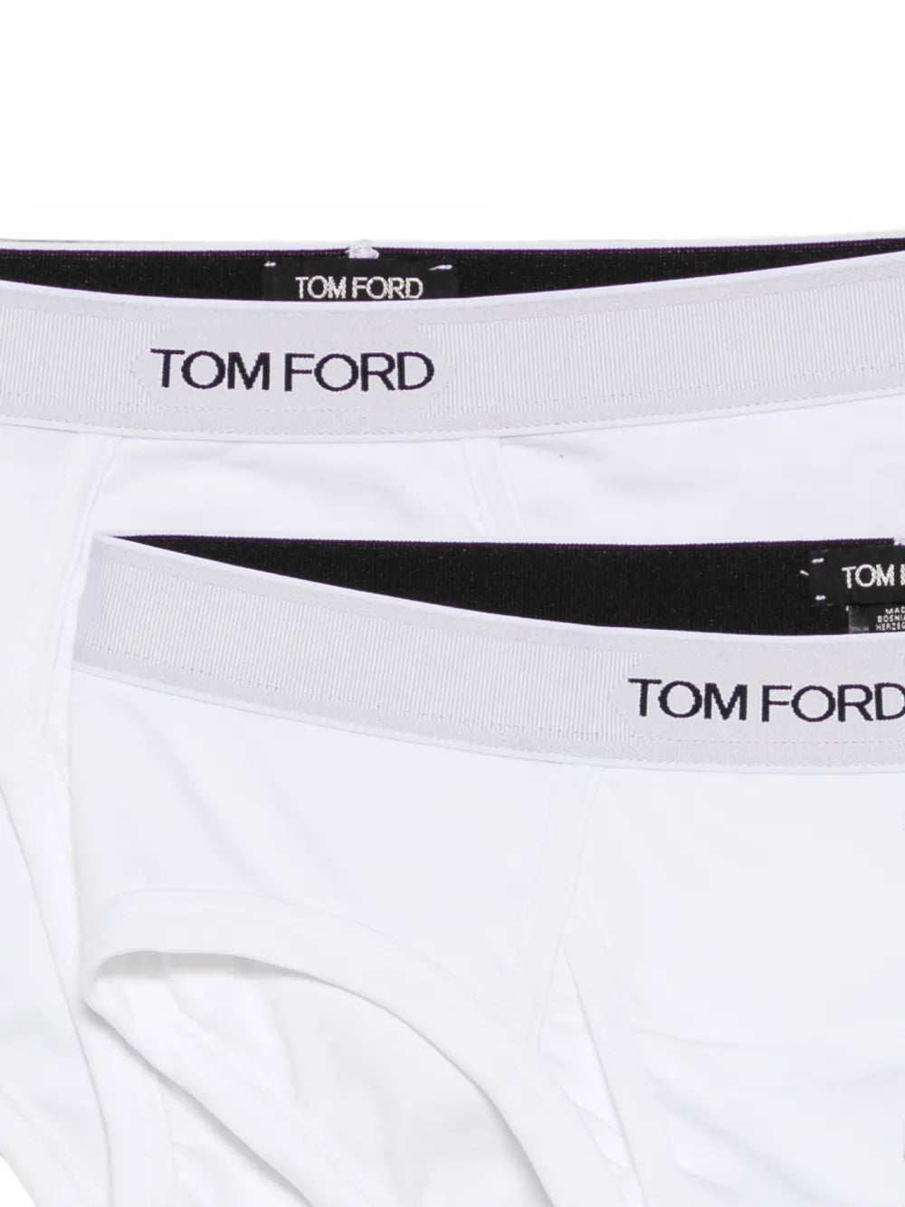 Briefs with logo waistband