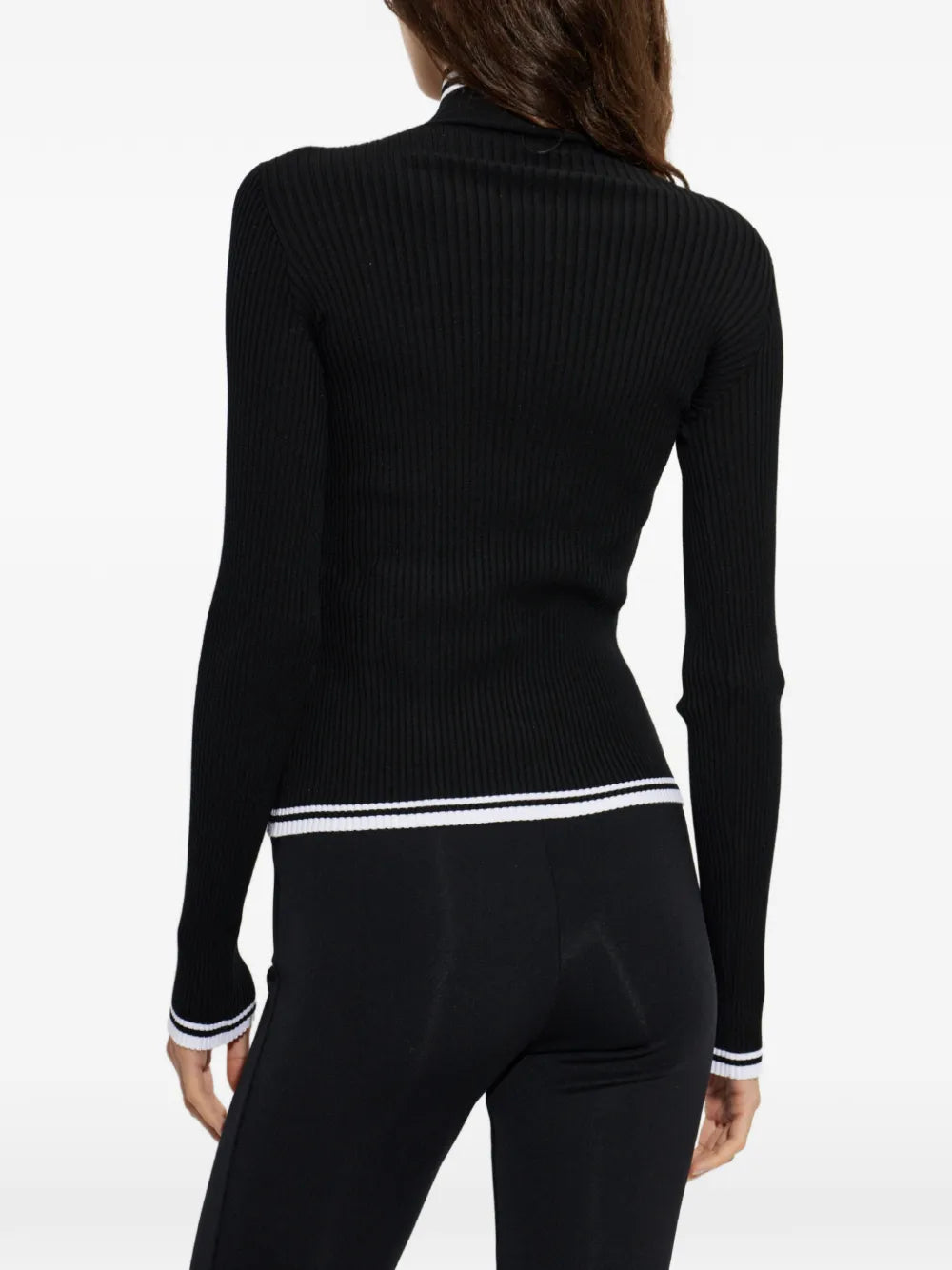 Ribbed turtleneck top