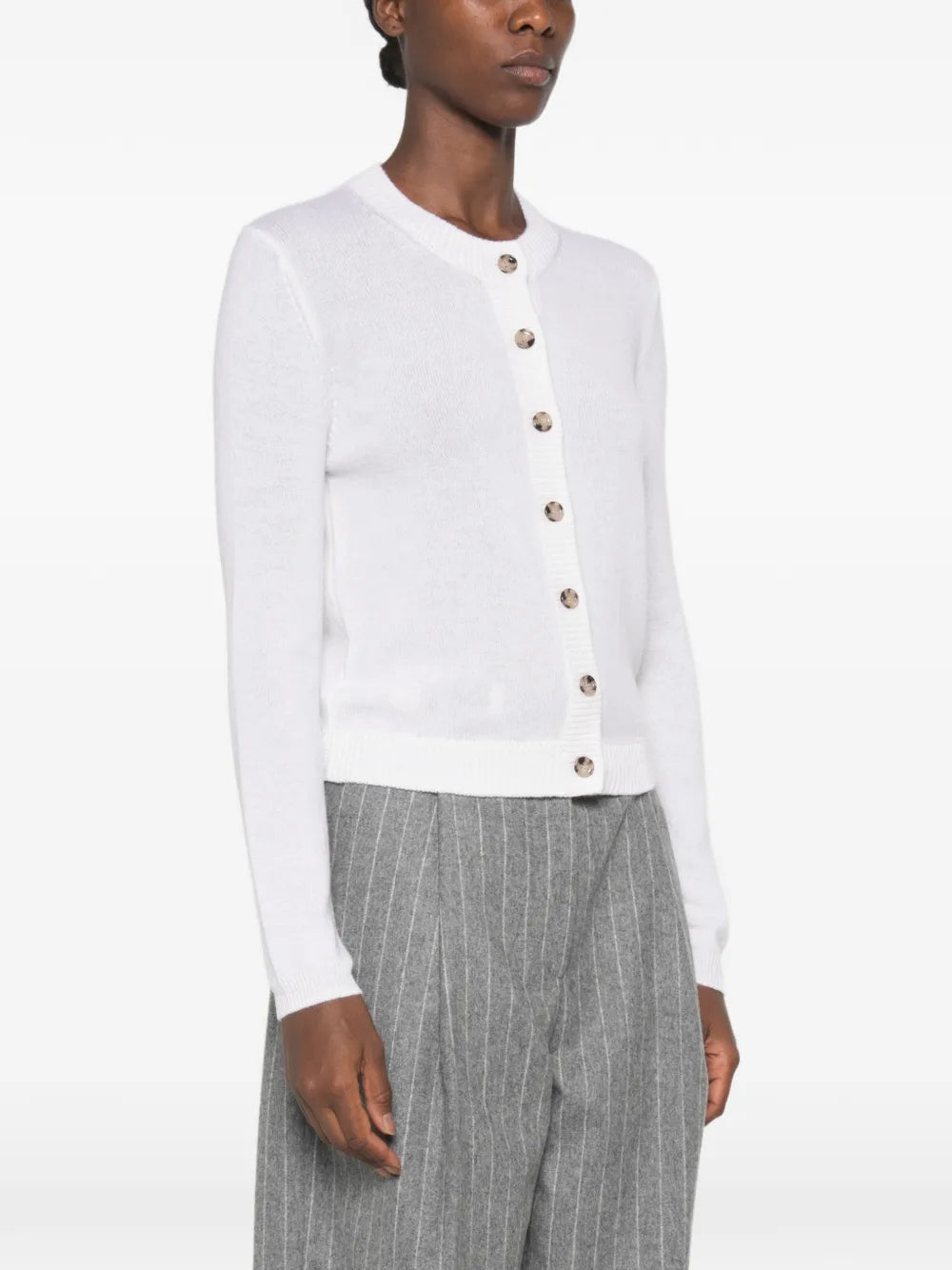 Feinstrick-Cardigan mit Knopfverschluss