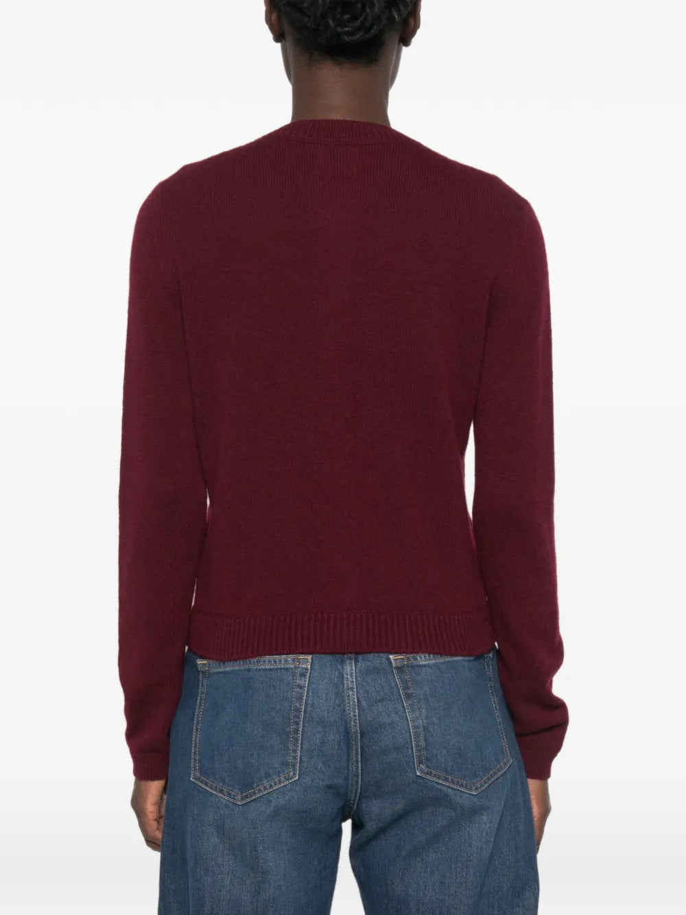 Geknöpfter Cardigan mit geripptem Saum