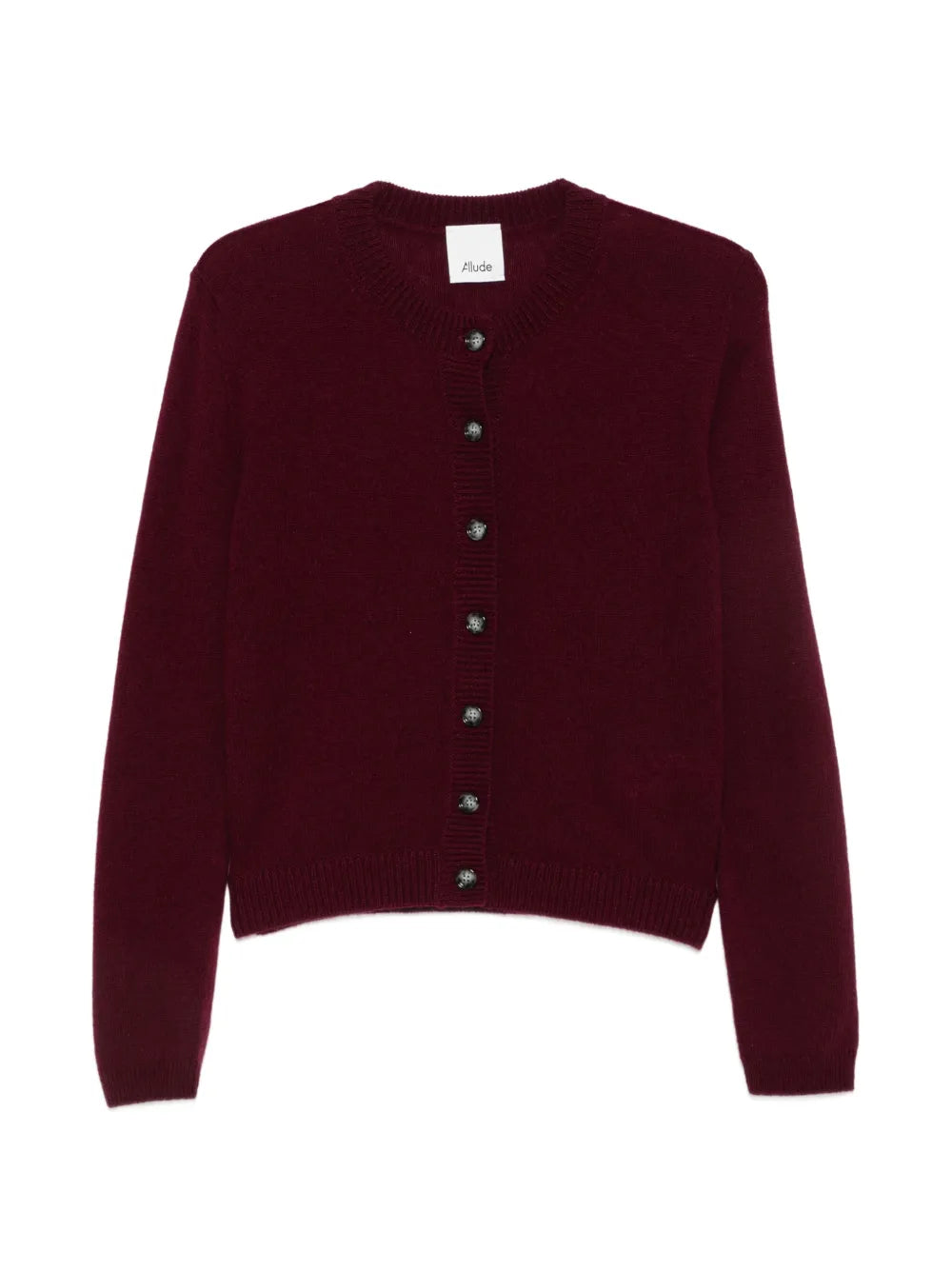 Geknöpfter Cardigan mit geripptem Saum