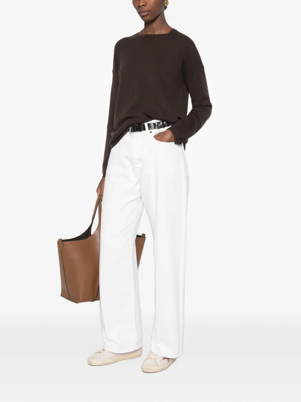 Sweater with Dropped Shoulders