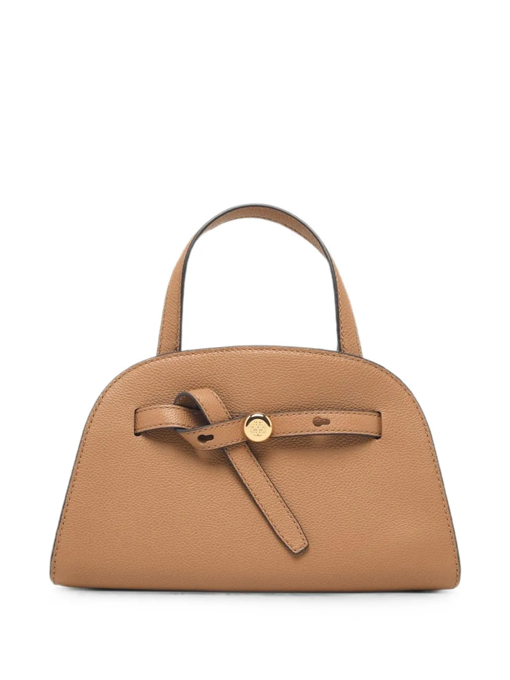 Romy leather shoulder bag with knot detail