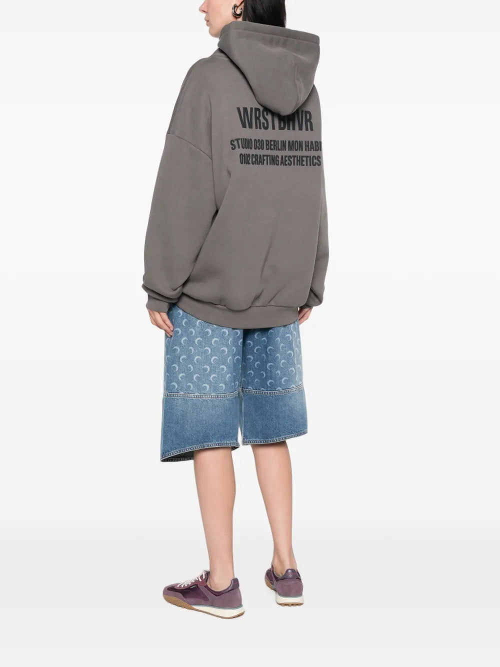 Hoodie with logo print