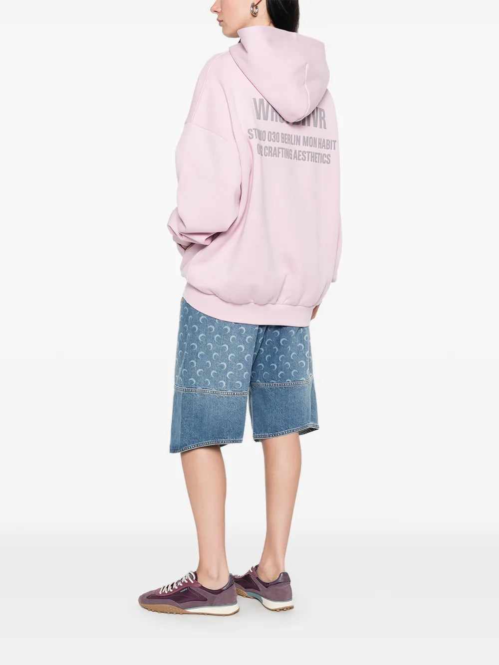 Hoodie with logo print