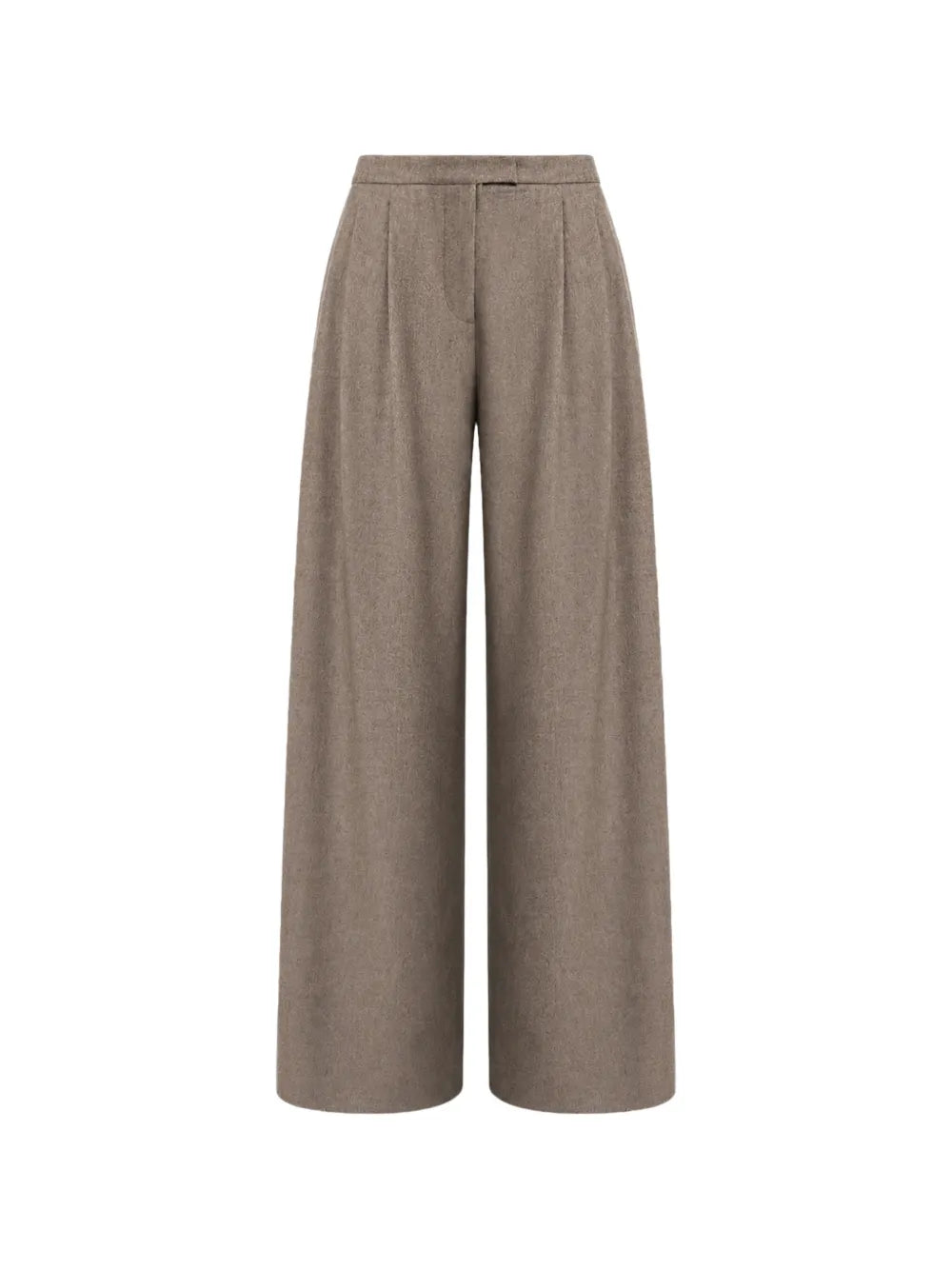 Weite Damenhose aus Wollflanell
