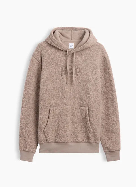 Herren Sherpa-Hoodie mit Logo
