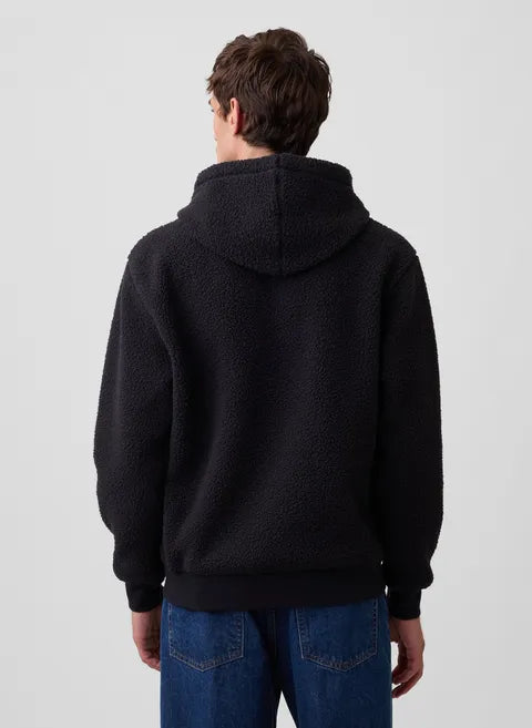 Herren Sherpa-Hoodie mit Logo