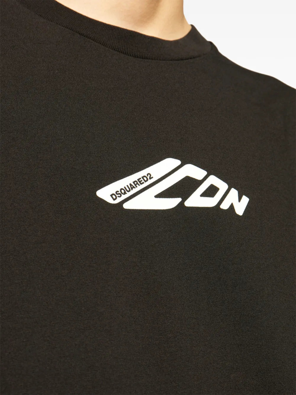 Long-sleeve shirt with logo print