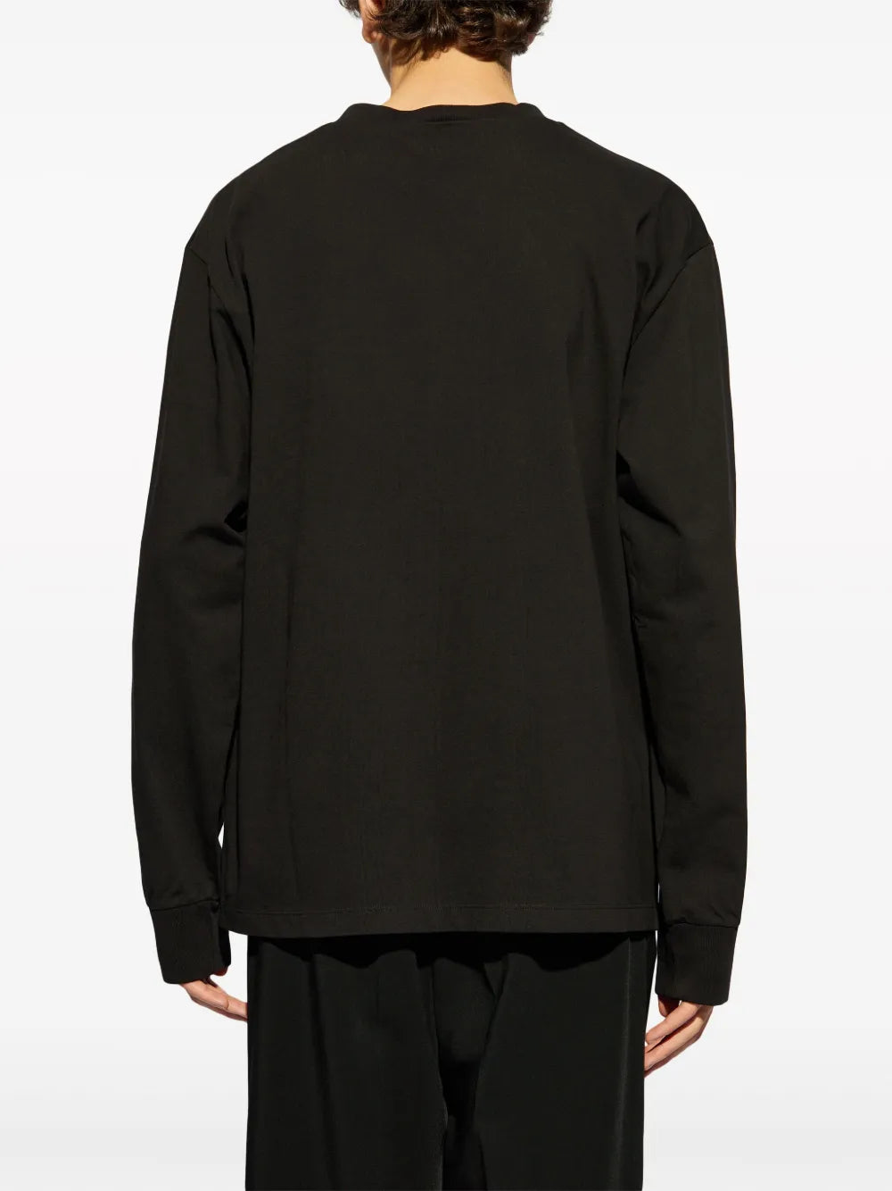Long-sleeve shirt with logo print