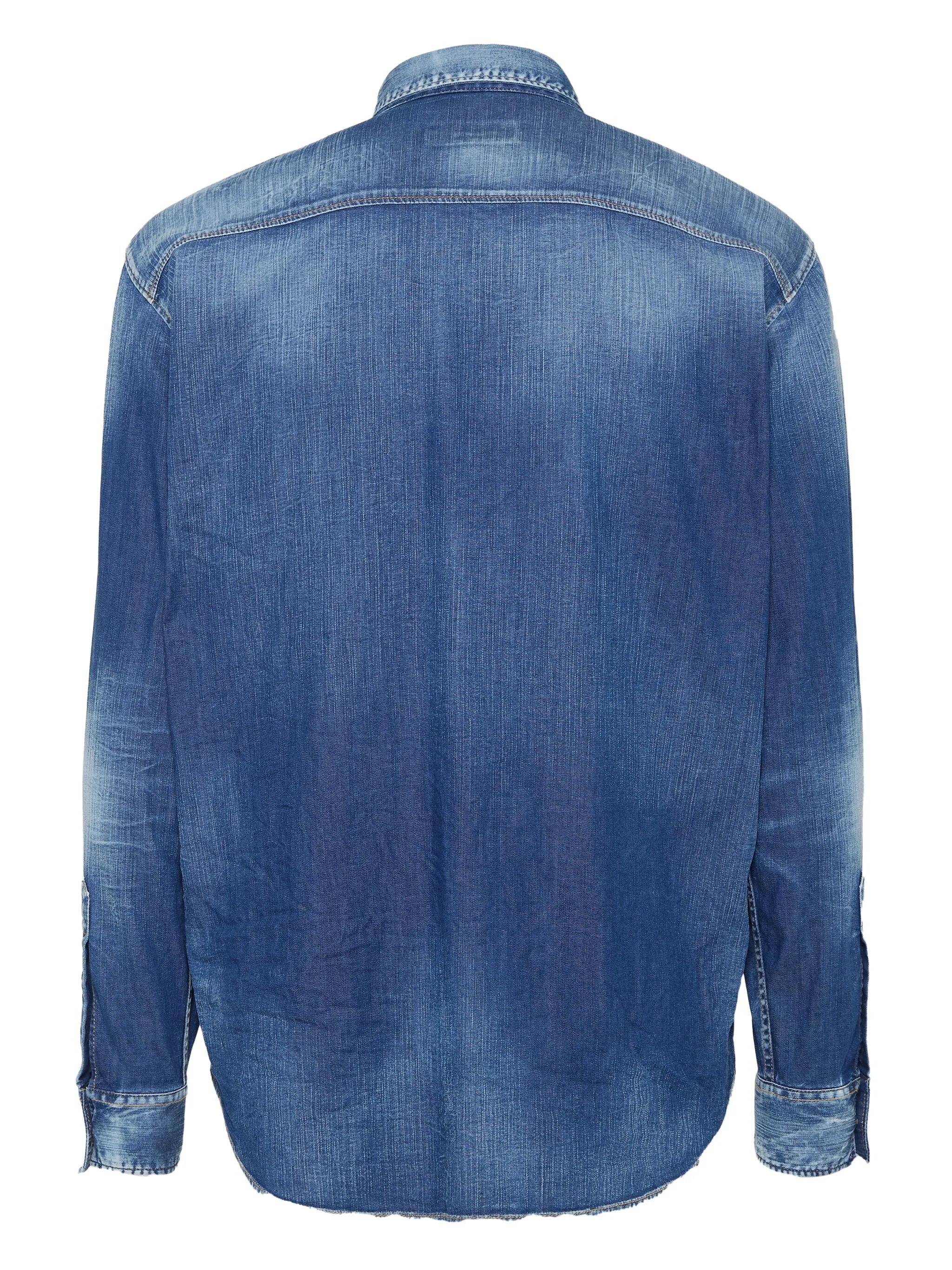 Džínová košile s tmavým praním