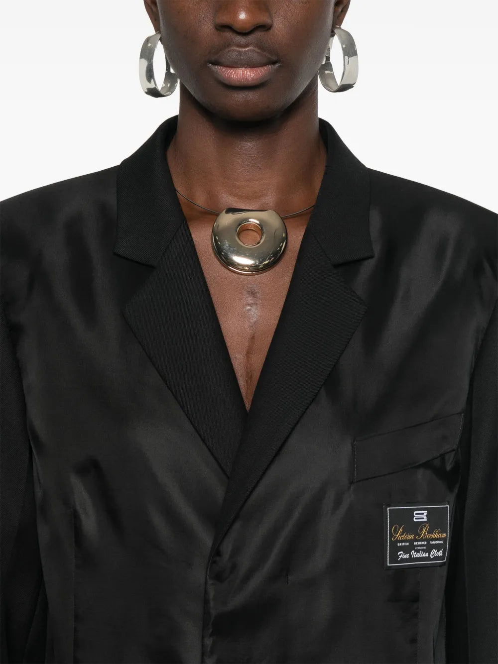 Blazer with logo detail