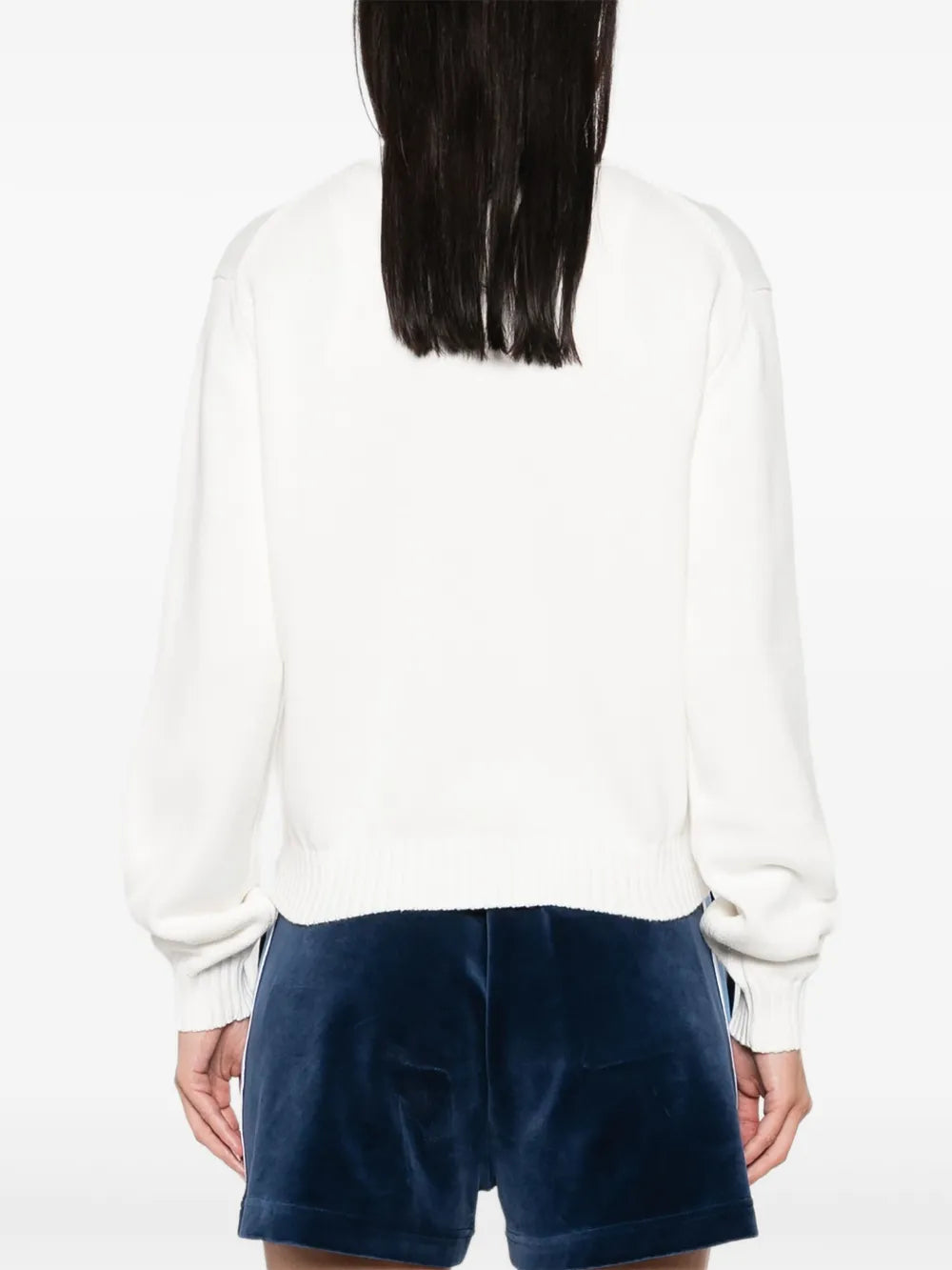 Casablanca pullover with mushroom embroidery