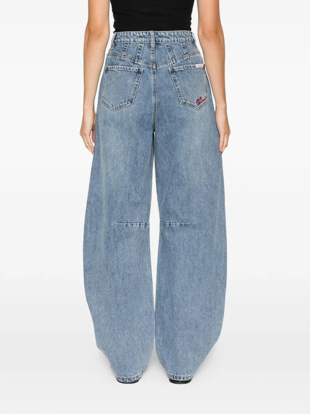 Jeans with decorative seam