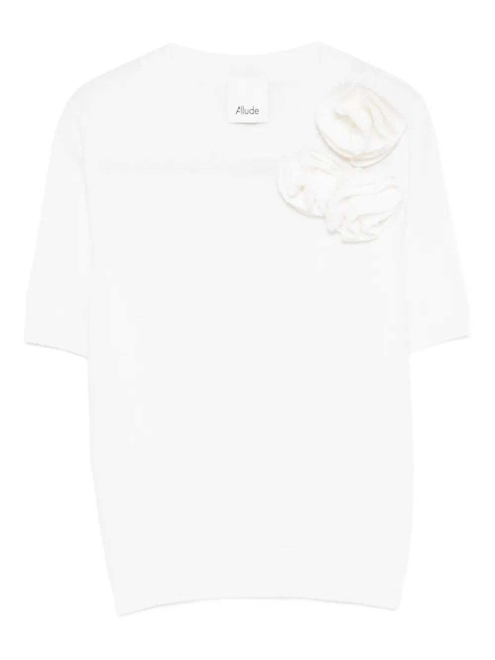 T-Shirt with Floral Applique