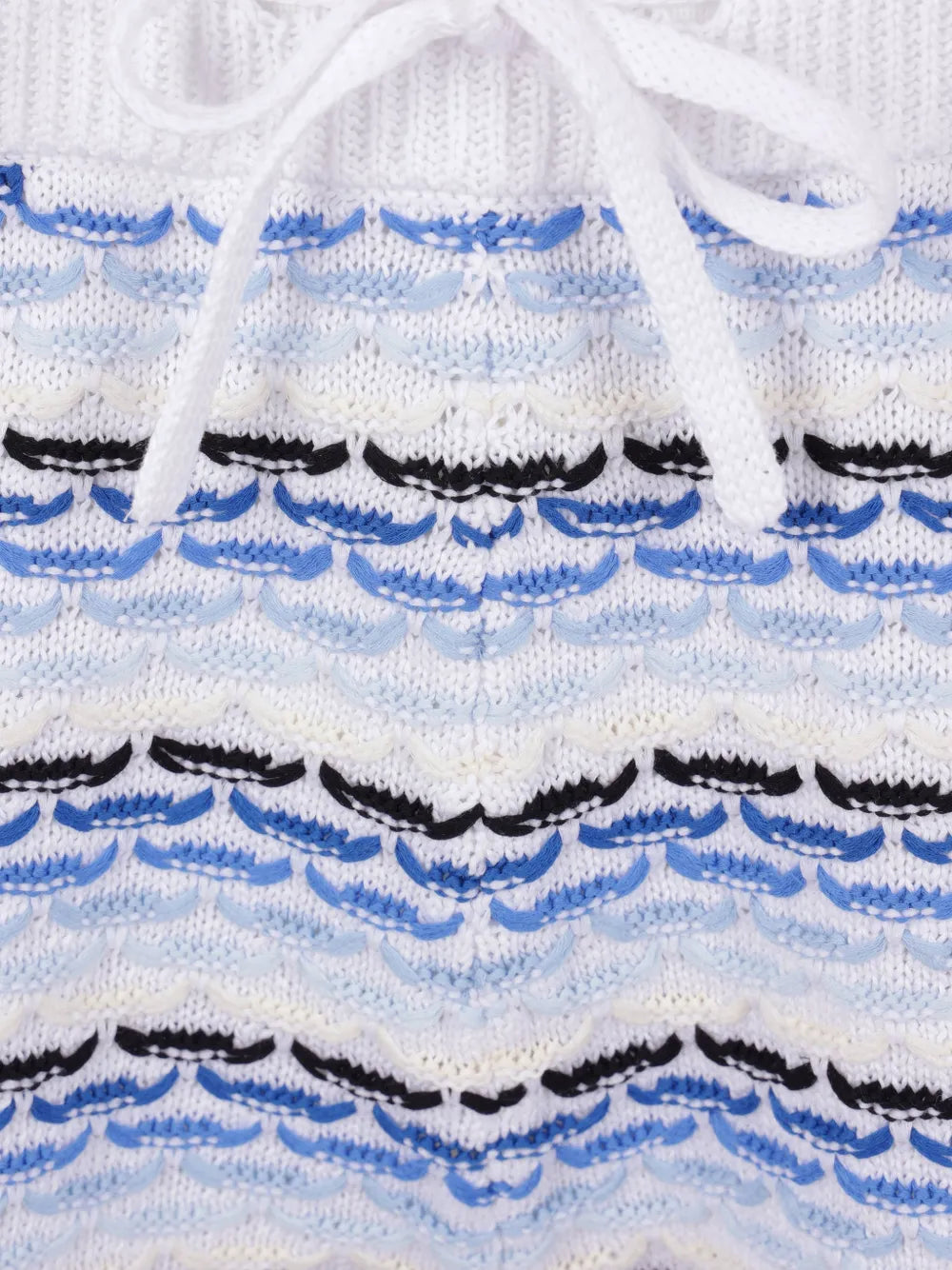 Striped shorts with diamond logo
