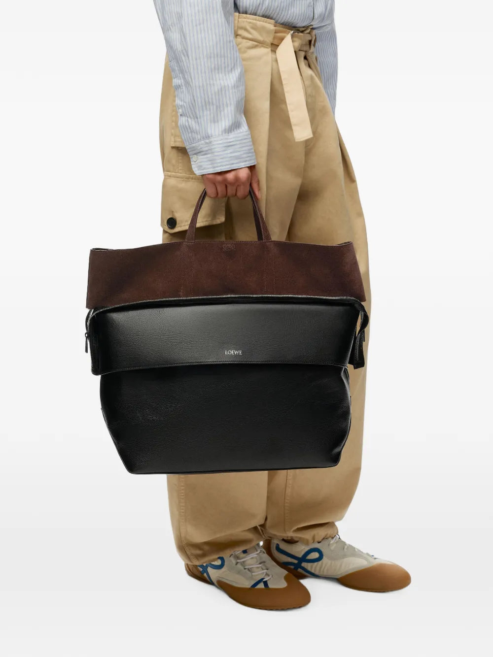 Veľká taška Switch Tote Bag zo semišu