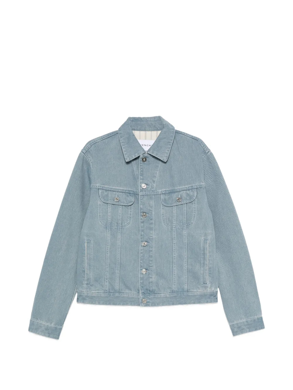 Bunda ze světle modrého denimu